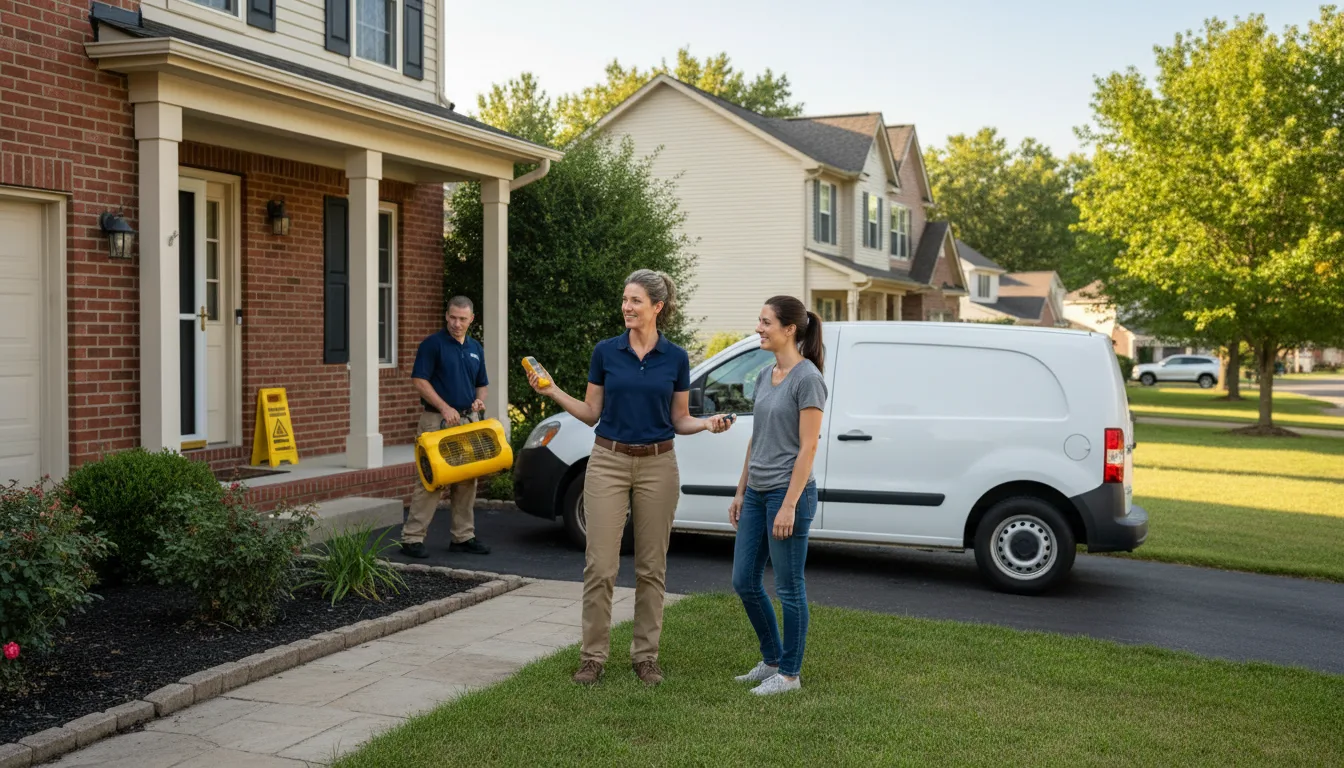 Residential water damage restoration in Montreat, NC